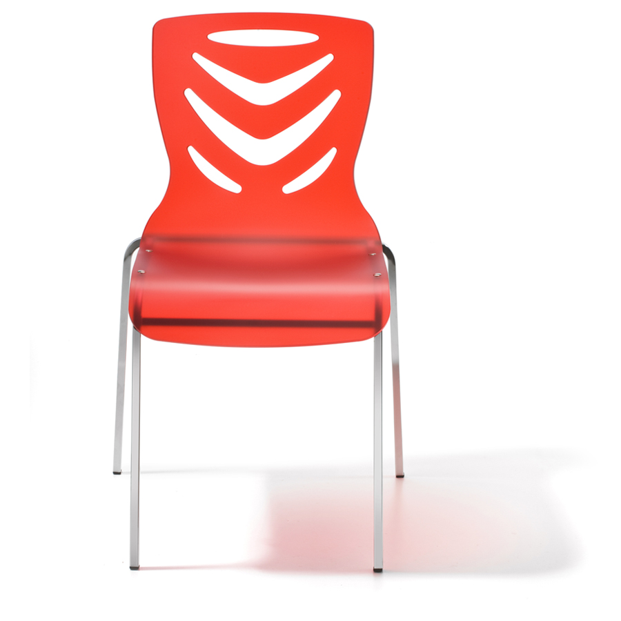 boomerang-sedia-trasparente-rosso-opaco-struttura-metallo-cromato-ok2